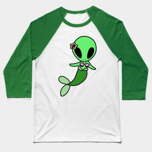 Mermaid Alien Baseball T-Shirt